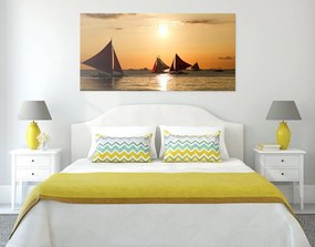 Stampa su tela – Splendido tramonto sul mare