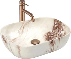 Lavabo da appoggio Rea Belinda Marrone Matt