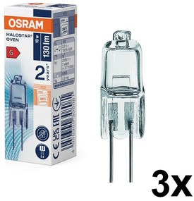 Confezione da 3 lampadine per forno HALOSTAR G4/10W/12V 2700K - Osram