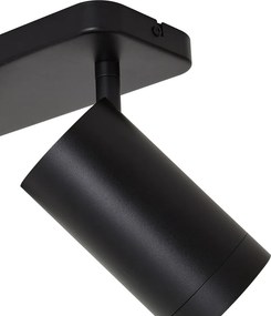 Plafoniera moderna nera 3 luci GU10 70mm - Jeana Luxe
