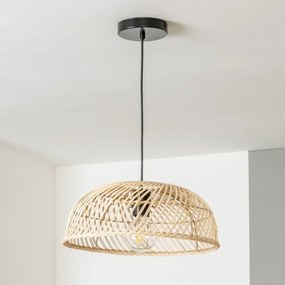 Brilagi - Lampadario LED a sospensione con cavo CERIA BOHO 1xE27/40W/230V Ø 60 cm in rattan