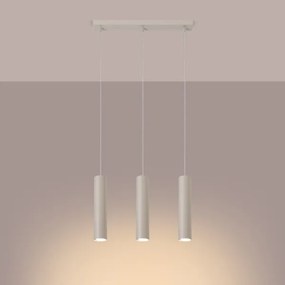 Sollux SL.1481 - Lampadario a sospensione con filo LAGOS 3xGU10/10W/230V color crema