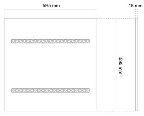 Pannello LED 60x60 28W, 36W, 42W, CCT, CRI92 UGR13, PHILIPS CertaDrive Colore Bianco Variabile CCT, Potenza 42W