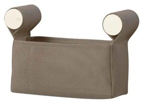 Organizer per doccia Dot beige e bianco opaco