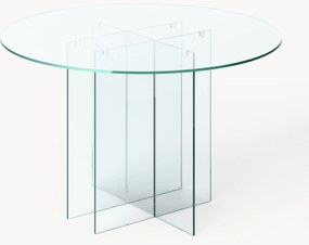 Tavolo rotondo in vetro Anouk, varie misure