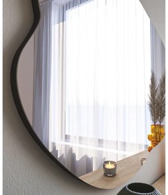 Specchio da parete OHHO 85x60 cm nero