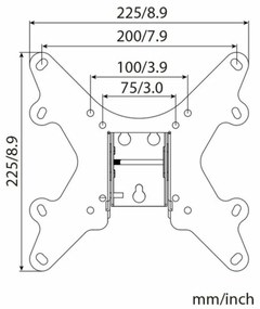 Supporto TV Haeger 5608475 23" - 37"