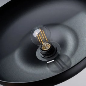 Sollux SL.1324 - Lampadario a sospensione con filo INDY 1xE27/15W/230V diametro 38 cm nero