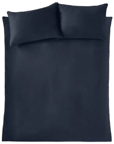 Set copripiumino e federa blu in velluto per letto matrimoniale e per letto esteso 230x220 cm Kingsley – Catherine Lansfield