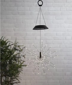Lampada a sospensione solare a LED per esterni con LED bianchi, altezza 50 cm Firework - Star Trading
