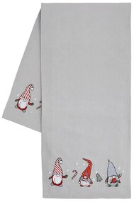 Runner da tavola in cotone con motivo natalizio 33x220 cm Gnomes - Catherine Lansfield