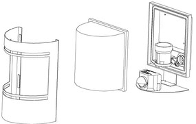 Eglo 99565 - Applique da esterno CERNO 1xE27/40W/230V IP44