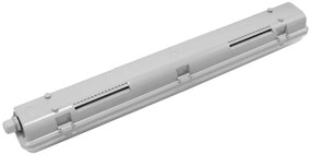 Plafoniera IP66 per 2 tubi LED 60cm - (Unilaterale) - Serie Professional