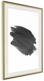 Poster  Brush Test  Cornice Quadri Cornice d'oro con passe-partout, Larghezza x Altezza Home decor 20x30