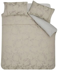 Set copripiumino e federa marrone chiaro in jacquard per letto matrimoniale e per letto esteso 230x220 cm Opulent Jacquard – Catherine Lansfield
