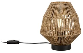 Lampada da tavolo marrone (altezza 20 cm) Miki - Trio