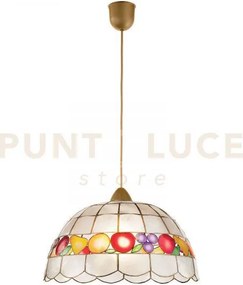 Lampadario a sospensione aragona madreperla decorazione frutta 1 lu...