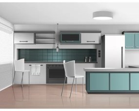 Plafoniera CLEO 3xE27/24W/230V d. 40 cm grigio