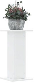 Supporti Per Piante 2 Pz Bianchi 30x30x60 Cm Legno Multistrato /