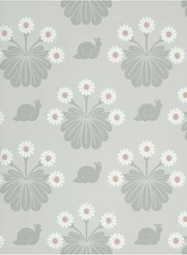 Little Greene Tapete Burges Snail - Silver