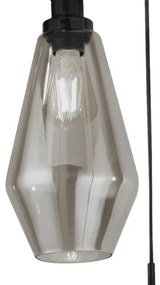 Searchlight  5423-3BK - Lampadario a sospensione con filo MIA 3xE27/60W/230V nero