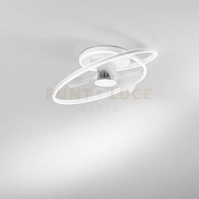 Plafoniera led ventilatore auster bianco 65w cct3000k luce calda,40...