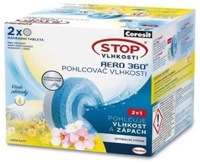 Ceresit - Pastiglie per deumidificatore 2 in 1 AERO 360° 2x 450 g Fiori di campo