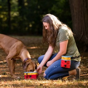 Ciotola da viaggio pieghevole in tessuto ø 18 cm Sunrise - P.L.A.Y.