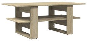 Tavolino da salotto rovere sonoma 102x55x42cm legno multistrato