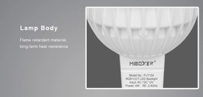 Faretto LED MR16 4W RGB+CCT Dimmerabile 12V dc Colore RGB+CCT