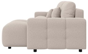 Divano angolare beige allungabile (con composizione variabile) Luki – Ropez