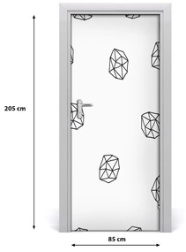 Adesivo per porta Modello astratto 85x205 cm