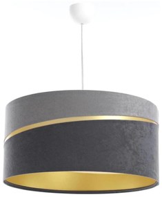 Lampadario a sospensione con filo SWING 1xE27/60W/230V grigio/oro