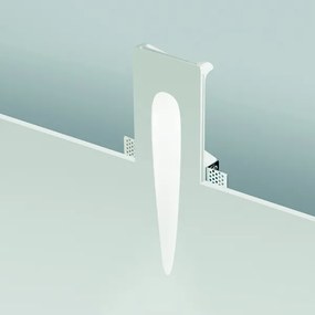 Lampada faretto LED da incasso LIMBO in gesso verniciato Bianco 10x32 cm