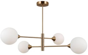 ITALUX PND-55342-4-HB - Lampadario EVORA 4xG9/5W/230V ottone