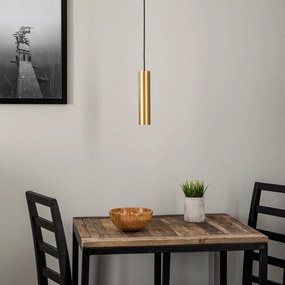 Nowodvorski Lighting Lampada a sospensione Eye, a 1 luce, ottone, altezza paralume 25 cm