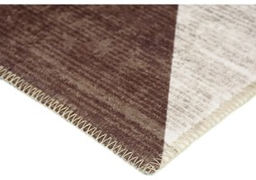 Tappeto lavabile marrone e beige 150x80 cm - Vitaus