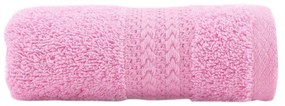 Asciugamano rosa in puro cotone, 30 x 50 cm - Foutastic