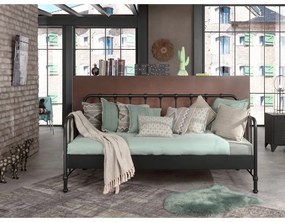 Letto per bambini in metallo grigio 90x200 cm BRONXX - Vipack