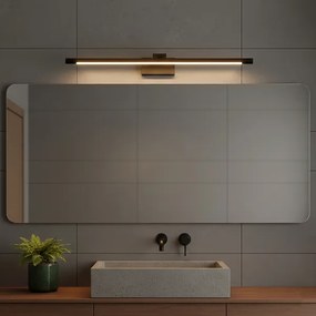 Illuminazione per specchio da bagno MIRROR LED/8W/230V 4000K IP44 60 cm nero