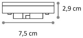 Ideallux gx53 9w 4000k cri80 dimm