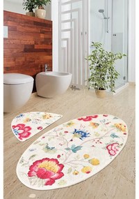 Tappetini da bagno marrone chiaro in set di 2 pezzi 60x100 cm Arya - Foutastic