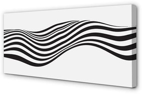 Quadro su tela Zebra Stripes Wave 100x50 cm