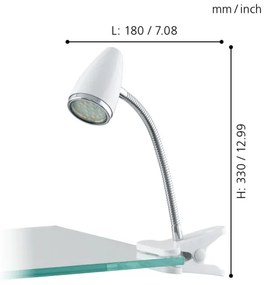 Eglo 94329 - Lampada LED con morsetto RICCIO 1xGU10-LED/3W/230V