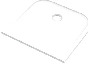 Piatto doccia SENSEA in carbonato di calcio Easy V2 bianco L 80 x L 80 x H 2.5 cm opaco