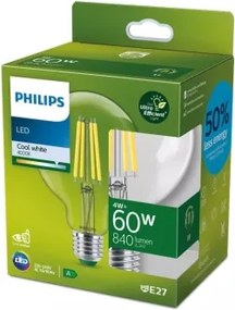 Lampadina LED ULTRAEFFICIENT VINTAGE Philips G95 E27/4W/230V 4000K