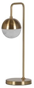 Lampada da tavolo in bronzo con paralume in vetro (altezza 61 cm) Globural - BePureHome