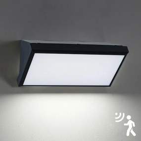 Brilagi - Applique LED da esterno con sensore TRIANGLE LED/20W/230V nera