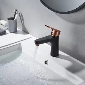 Rubinetto da bagno REA MILD Black Rose-Gold Low