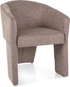 Poltrona Nelly in tessuto Brego beige – 60x59x75 cm